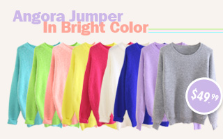 Candy Color Angora Jumper