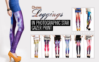 Leggings in Photographic Star Gazer Print