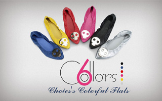 Pointed leather Flat Shoes With Metal Skull