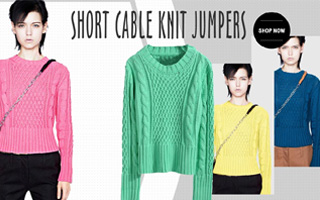 Short Cable Knit Jumper